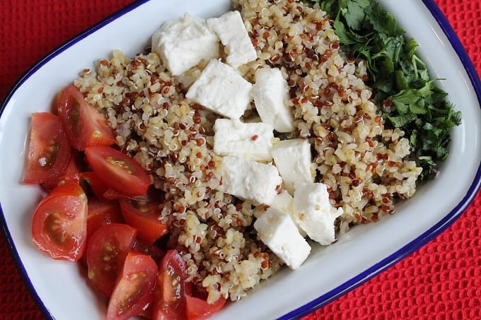 tabbouleh with quinoa and feta