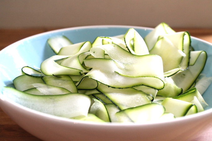 courgette ribbons