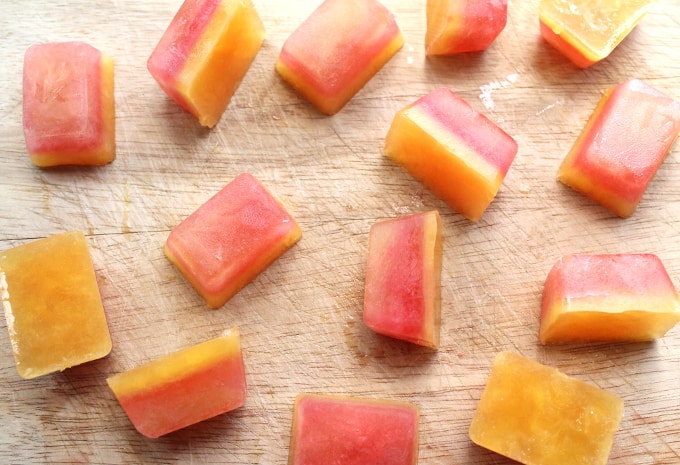 How to Make Easy Fruit Ice Cubes 