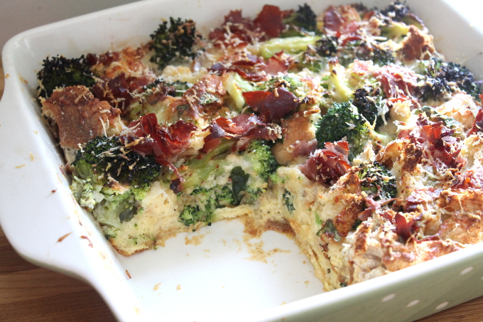 savoury bread pudding