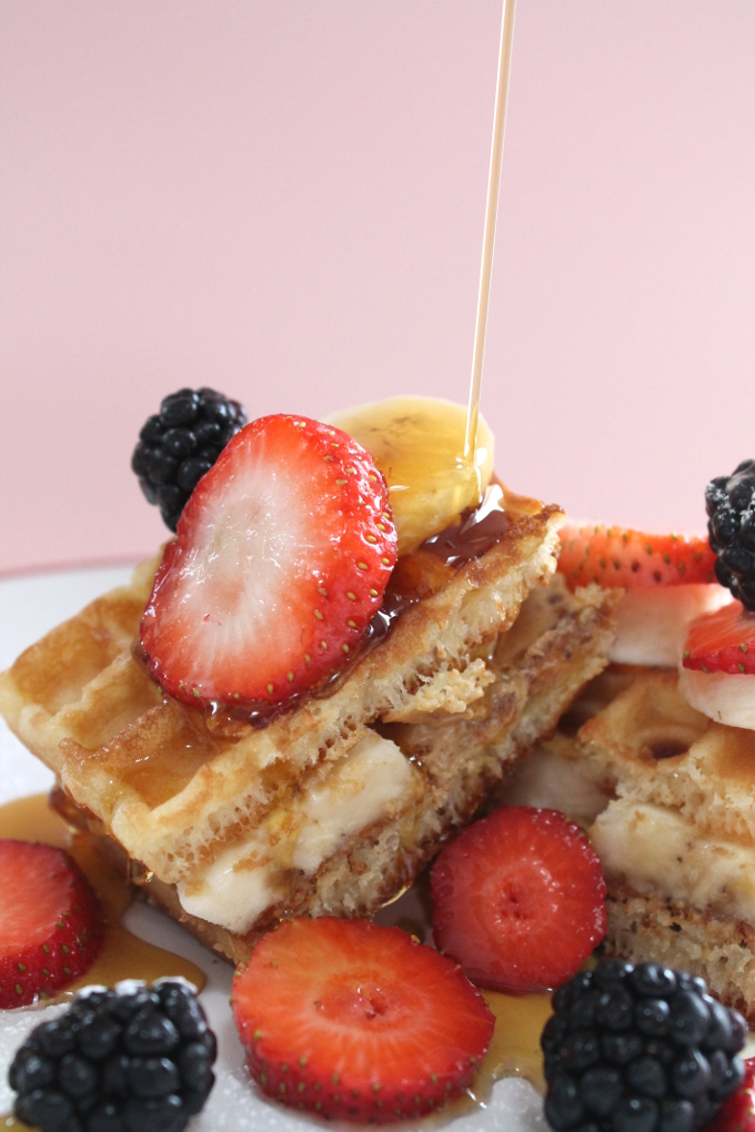 Peanut Butter & Banana Breakfast Waffles - My Fussy Eater | Easy Kids