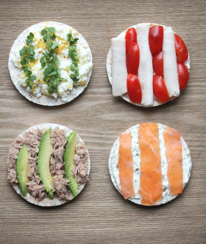 spion Boost Feje Rice Cakes with Healthy Toppings - My Fussy Eater | Easy Family Recipes