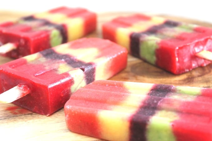 fruit ice lollies