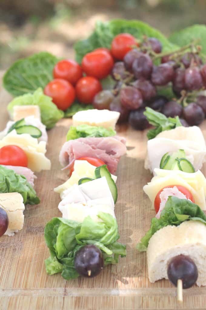 sandwich skewers