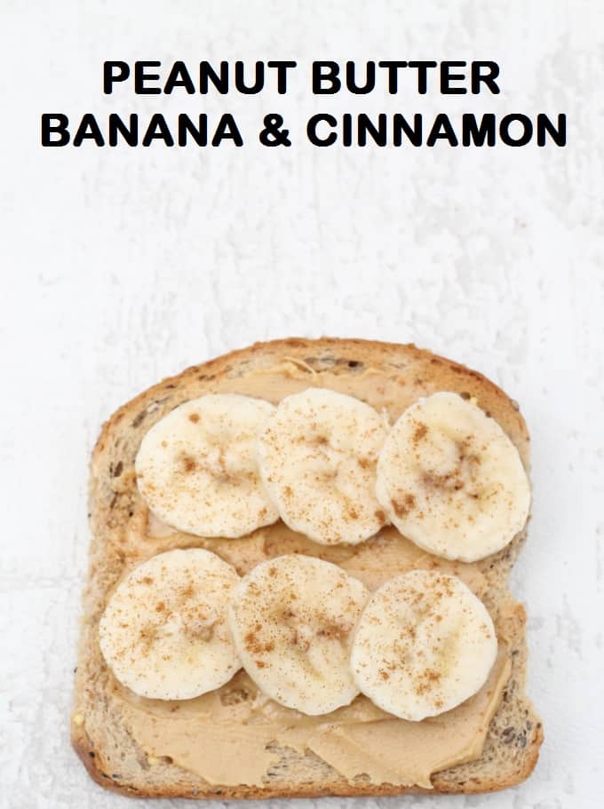 peanut butter banana and cinnamon toast