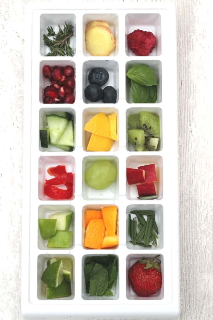 How to Make Easy Fruit Ice Cubes 