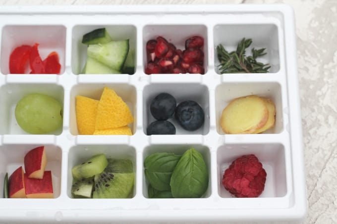 Fruit & Herb Ice Cubes - My Fussy Eater