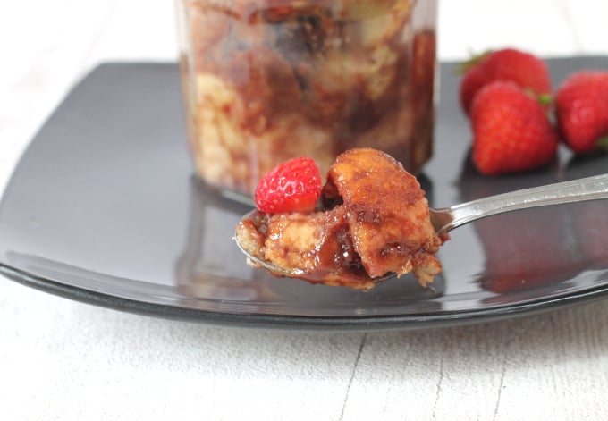 microwave bread and butter pudding