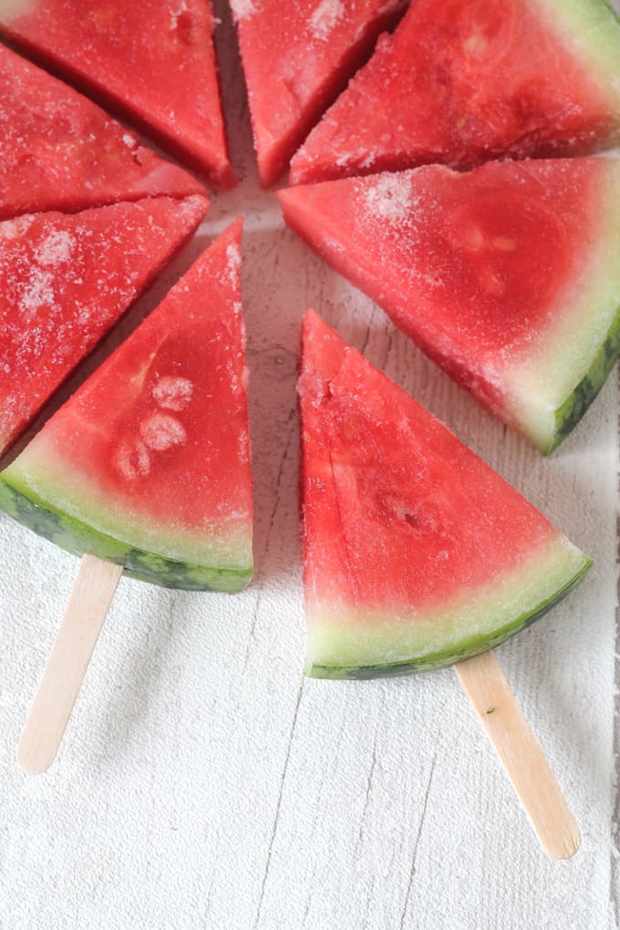 watermelon popsicles