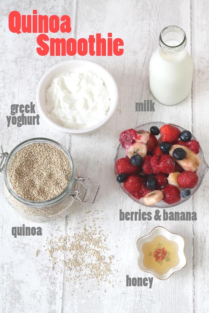 quinoa smoothie ingredients