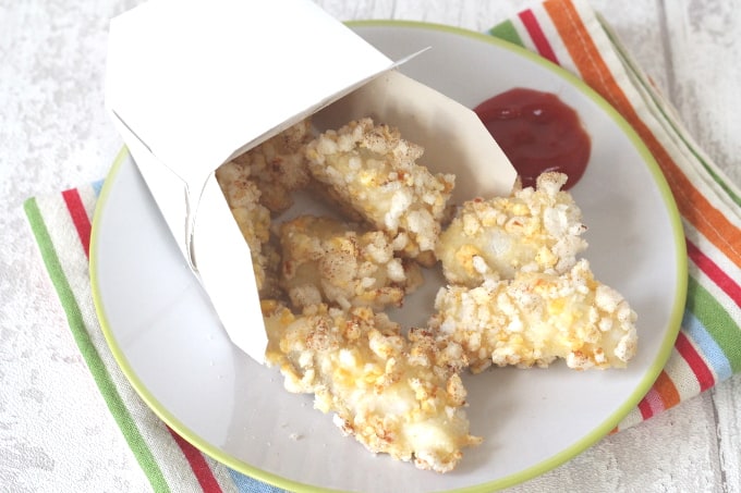 fish fingers with rice cakes