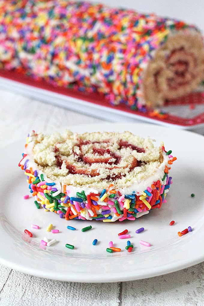 sprinkle swiss roll