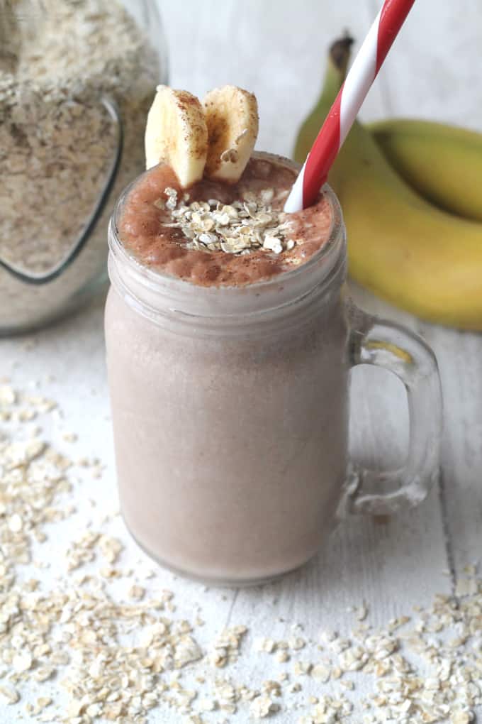 chocolate banana breakfast smoothie