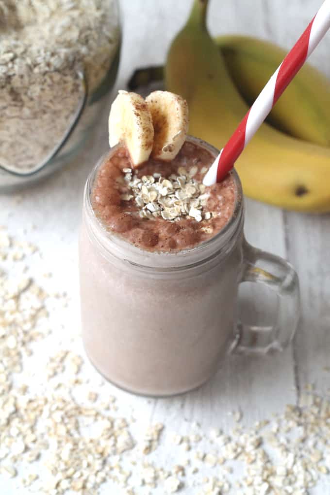 cocoa oat smoothie