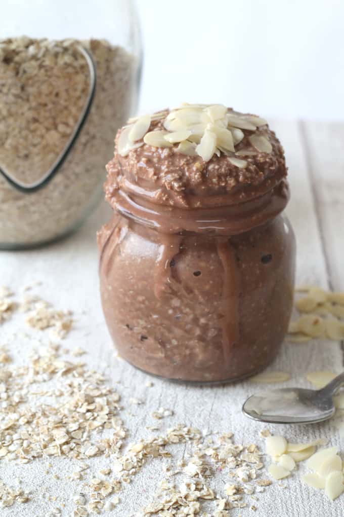 The BEST Chocolate Overnight Oats