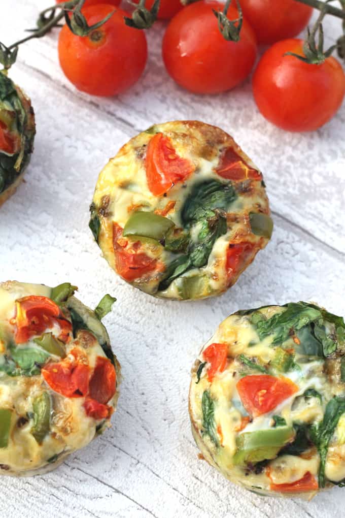 spinach and bacon egg muffins