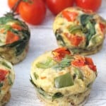 bacon egg spinach muffins