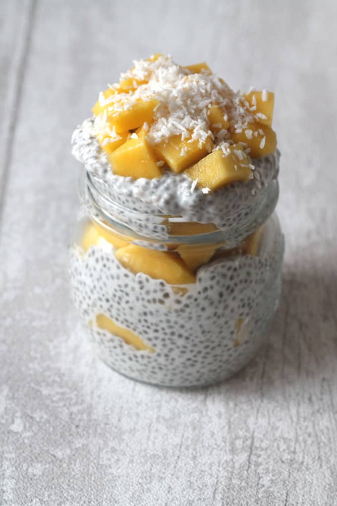 Mango and Coconut Chia Pudding