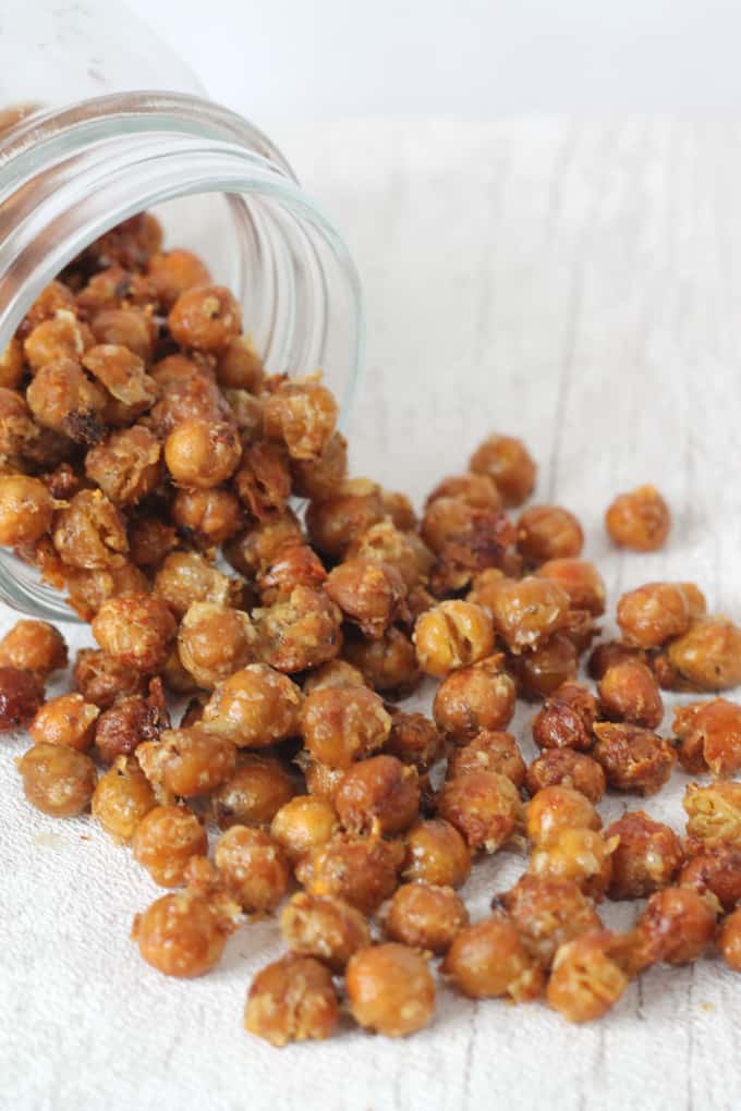 Garlic, Herb & Parmesan Roasted Chickpeas