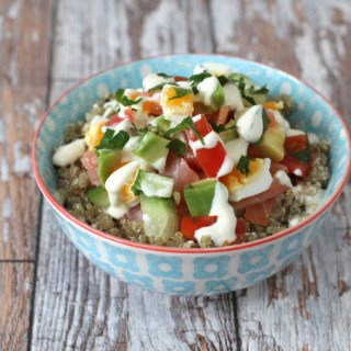 egg avocado quinoa bowl