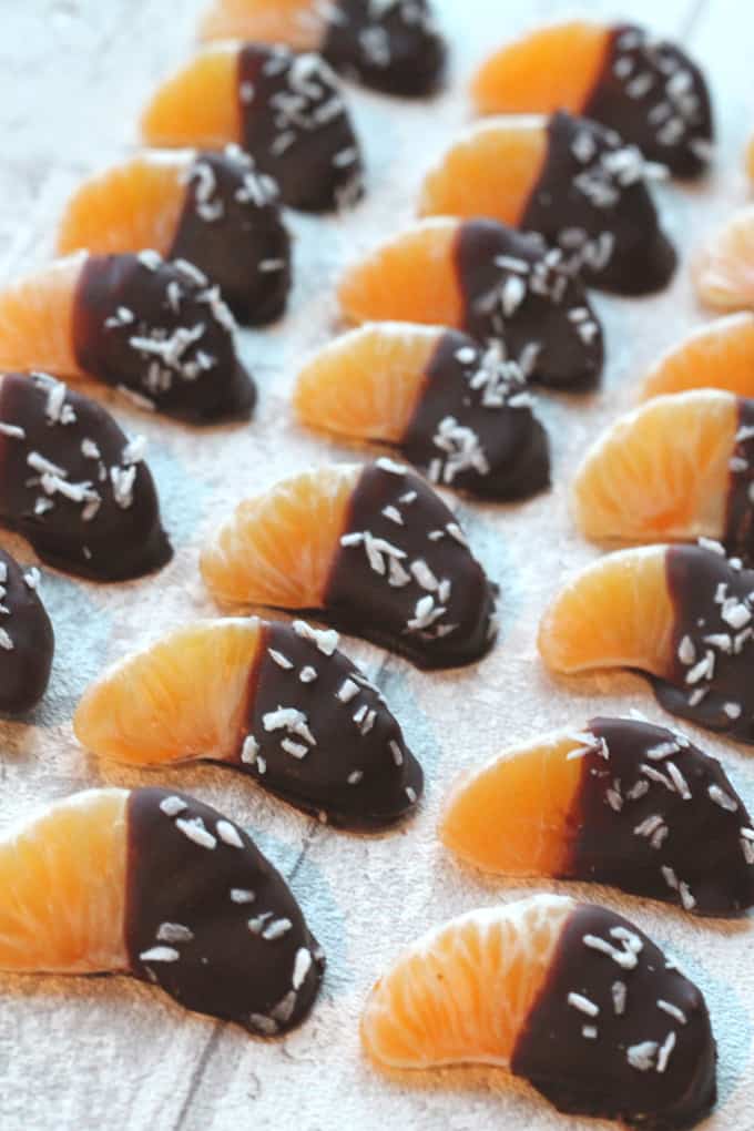 chocolate coated satsumas