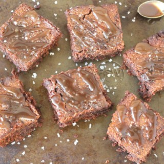 coconut sugar salted caramel brownies