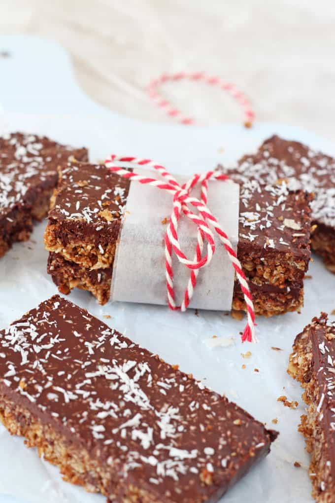 Chocolate Coconut Flapjacks 