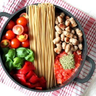 one pot spaghetti sausage and tomato