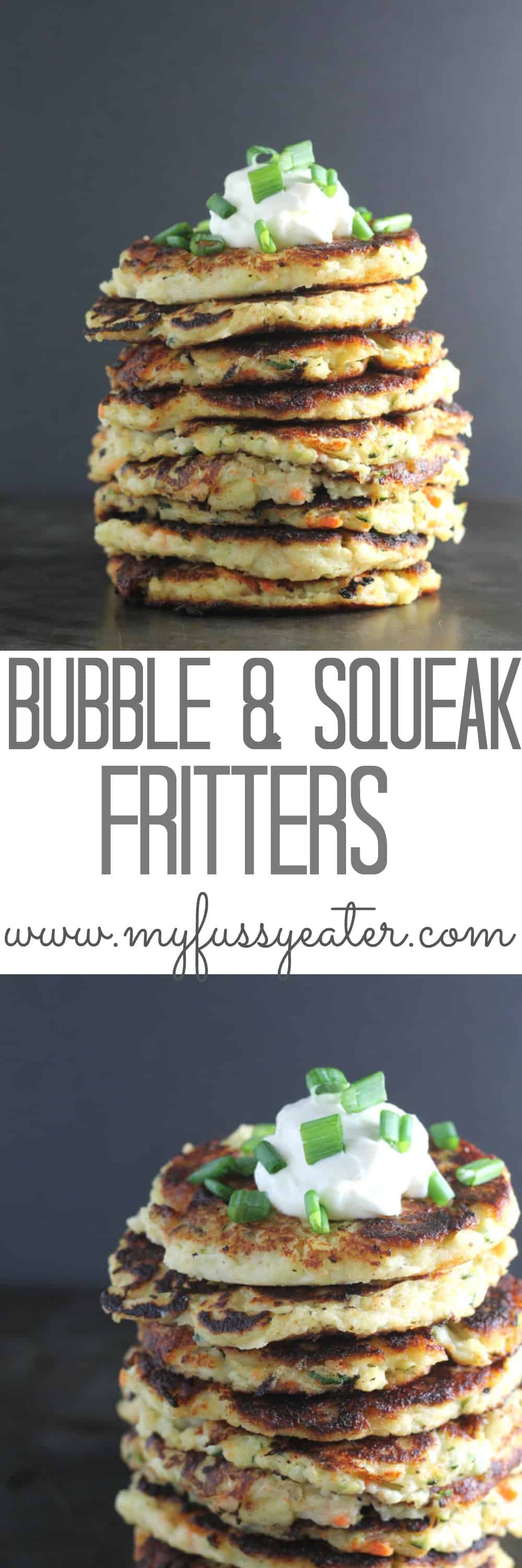 bubble & squeak fritters pinterest pin