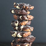 chocolate caramel nut clusters christmas