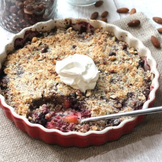 gluten free oat free apple berry winter crumble