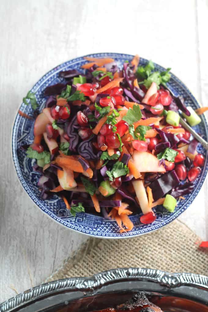 christmas red cabbage salad