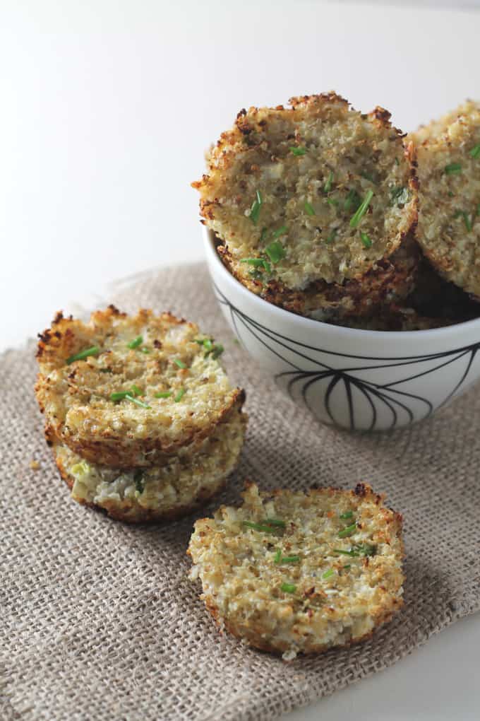 cauliflower quinoa bites muffins gluten free