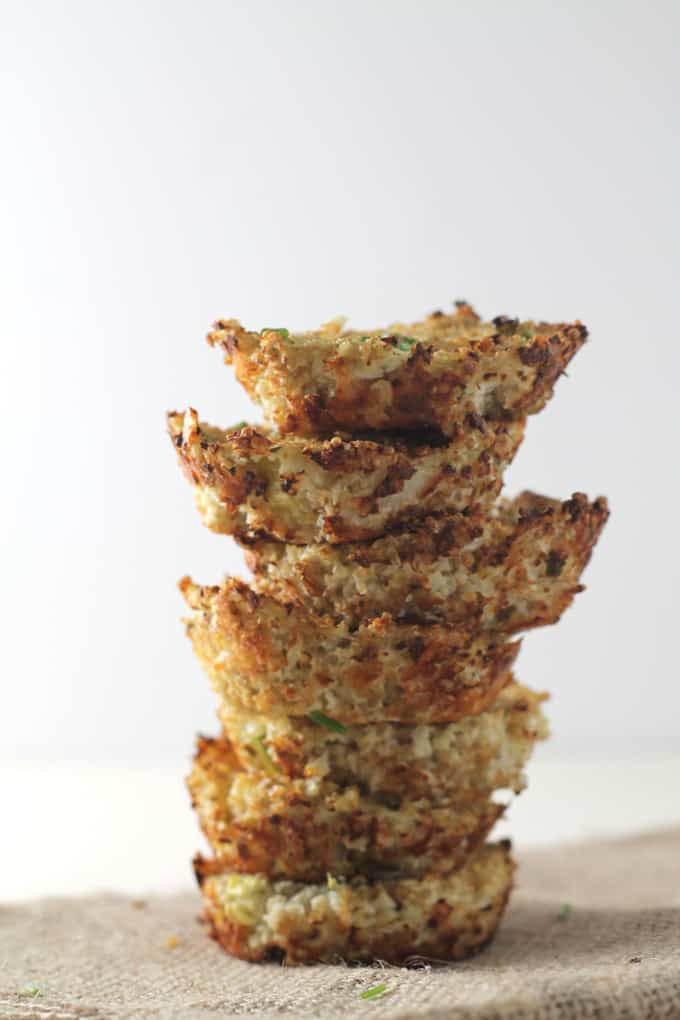 cauliflower cheese quinoa bites