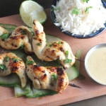 easy chicken satay skewers for kids