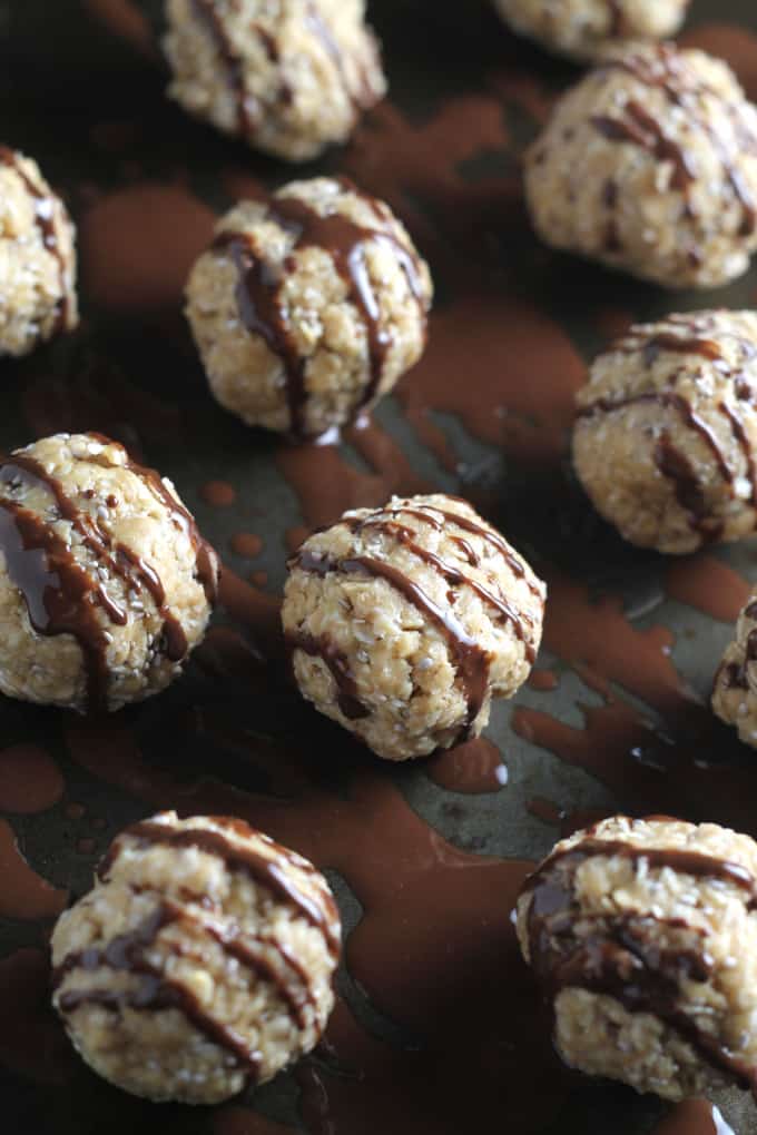 chia oat chocolate energy bites