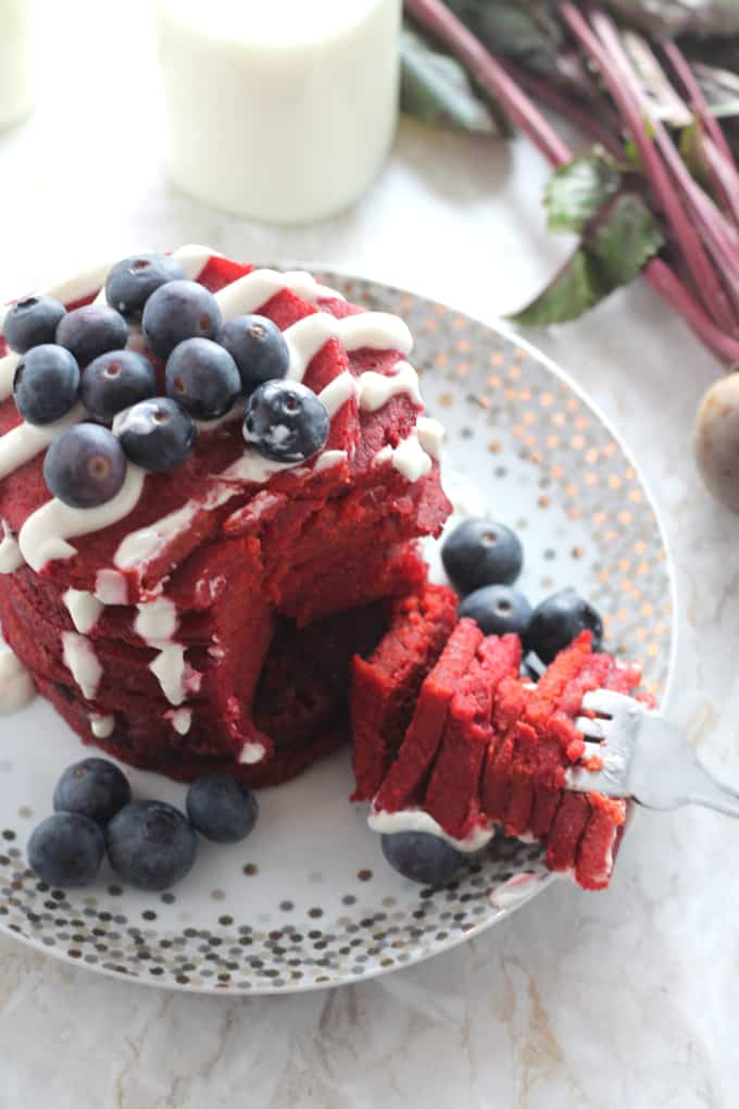 red velvet beetroot pancakes no food dye