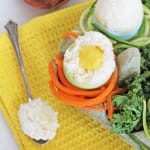 A healthy twist on an easter egg made with rice and veggies. A cute idea to try with the kids! | My Fussy Eater Blog