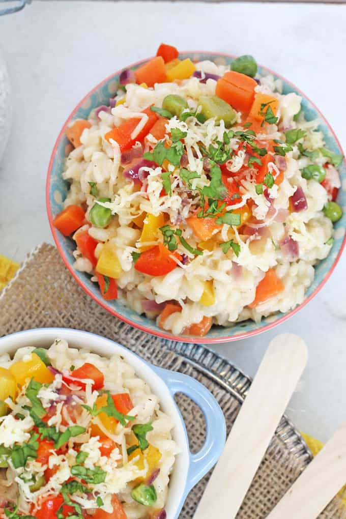 Easy 20 Minute Rainbow Veggie Risotto for Kids | My Fussy Eater Blog