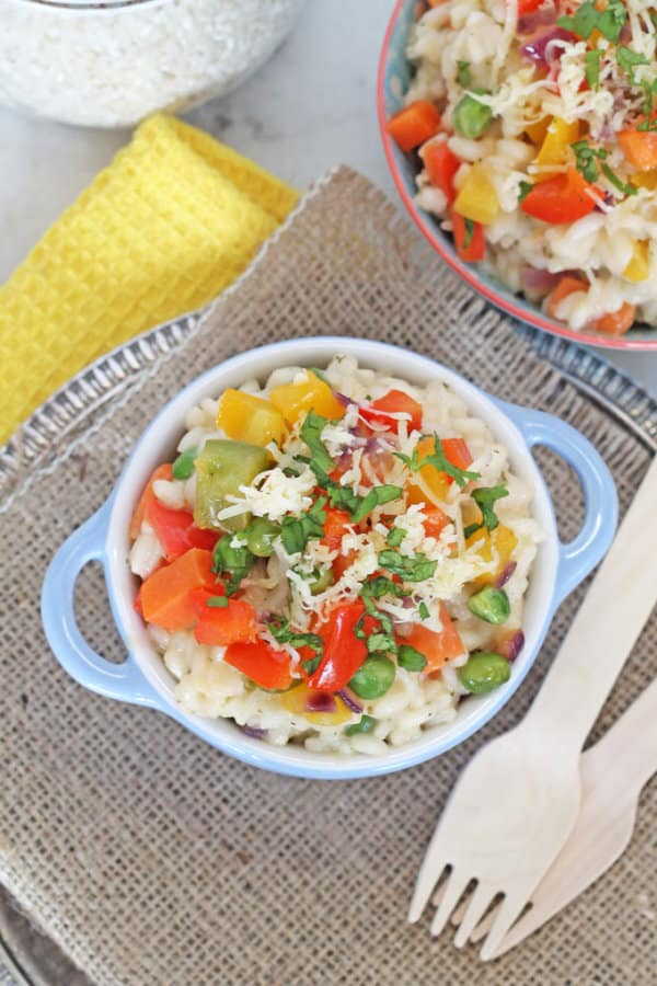 20 Minute Rainbow Veggie Risotto My Fussy Eater Easy Family Recipes