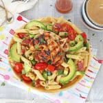 Bacon Avocado Pasta Salad with Honey Mustard Chicken | My Fussy Eater