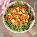 Carrot, Courgette & Avocado Salad. A delicious fresh salad perfect for summer | My Fussy Eater Blog