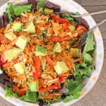 Carrot, Courgette & Avocado Salad. A delicious fresh salad perfect for summer | My Fussy Eater Blog