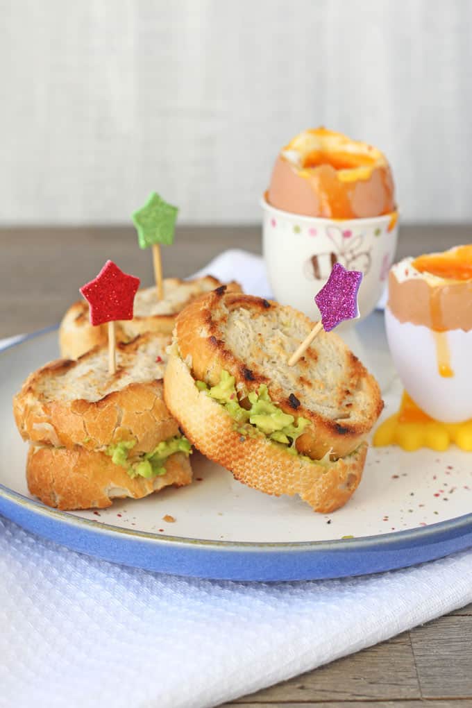 Dippy Eggs with Avocado Grilled Cheese Toasties | My Fussy Eater Blog