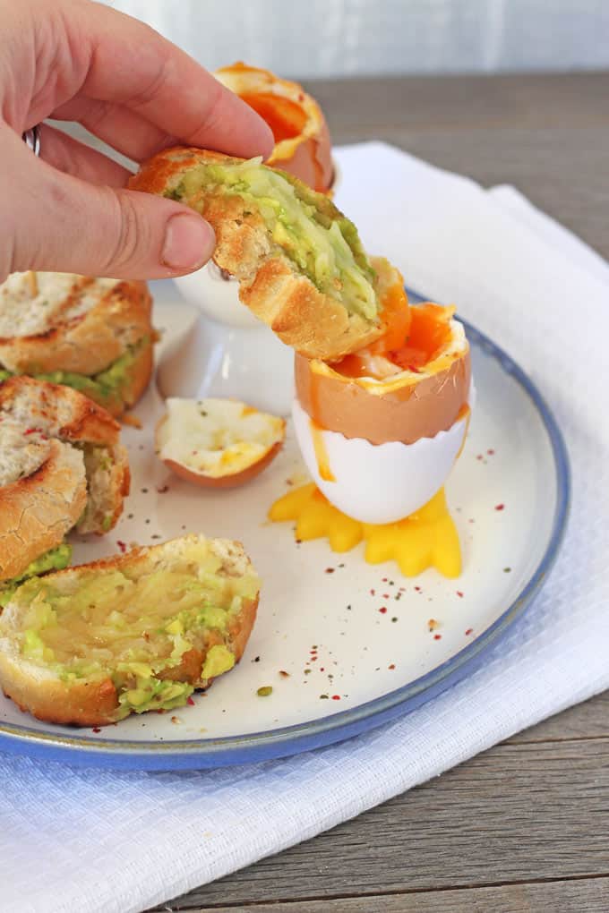 Dippy Eggs with Avocado Grilled Cheese Toasties | My Fussy Eater Blog