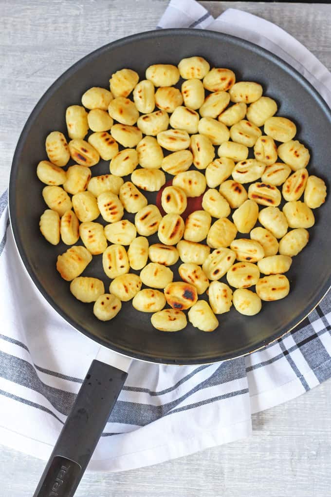 Nigella's Rapid Roastini. Make mini roast potatoes in just 10 minutes with fried gnocchi! | My Fussy Eater Blog