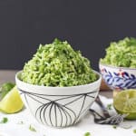 Secret Veggie Green Rice. Contains THREE portions of vegetables. And so good the kids will never know! | My Fussy Eater Blog