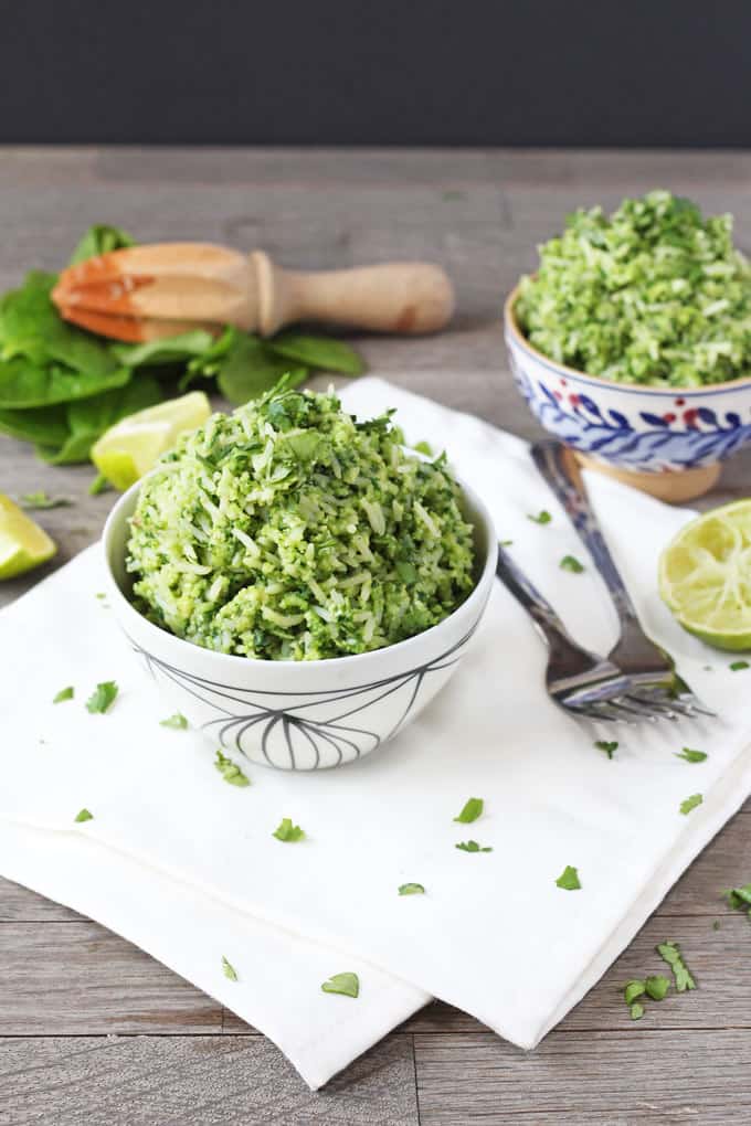 Secret Veggie Green Rice. Contains THREE portions of vegetables. And so good the kids will never know! | My Fussy Eater Blog