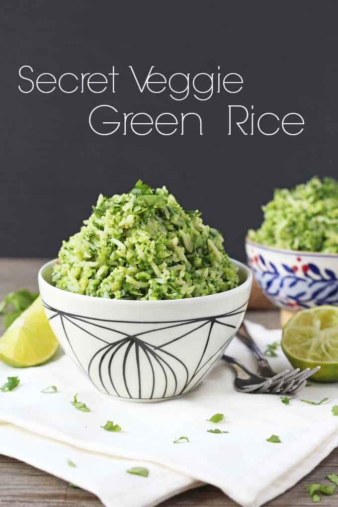 This Secret Vegetable Green Rice contains a whopping THREE portions of vegetables per serving. Shh, don't tell the kids! | My Fussy Eater Blog