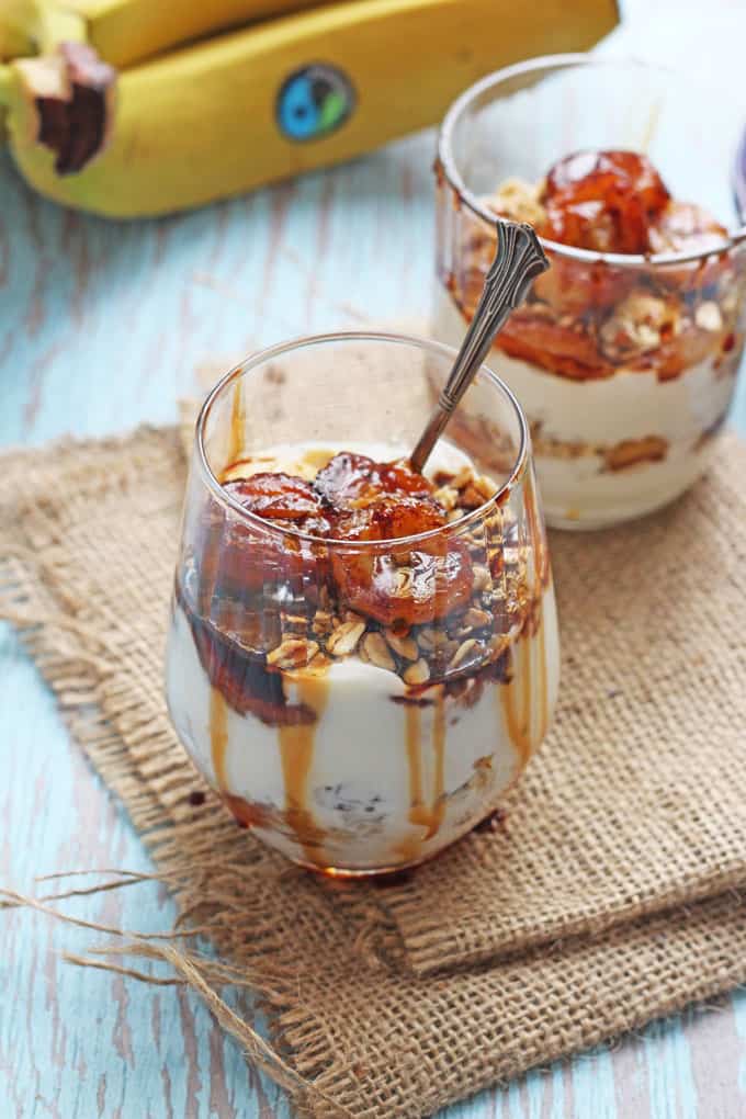 Caramelized Banana Breakfast Parfait - My Fussy Eater | Easy Family Recipes